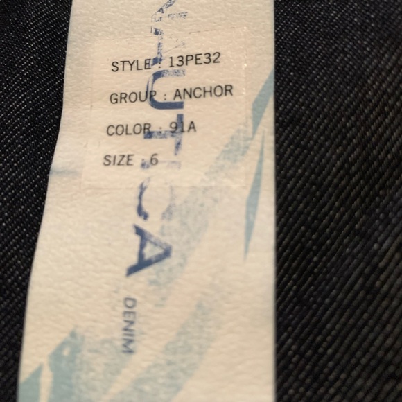 NAUTICA DENIM Mid-rise Anchor Blue Jeans Sailor Sz 6 NWT - Picture 4 of 10